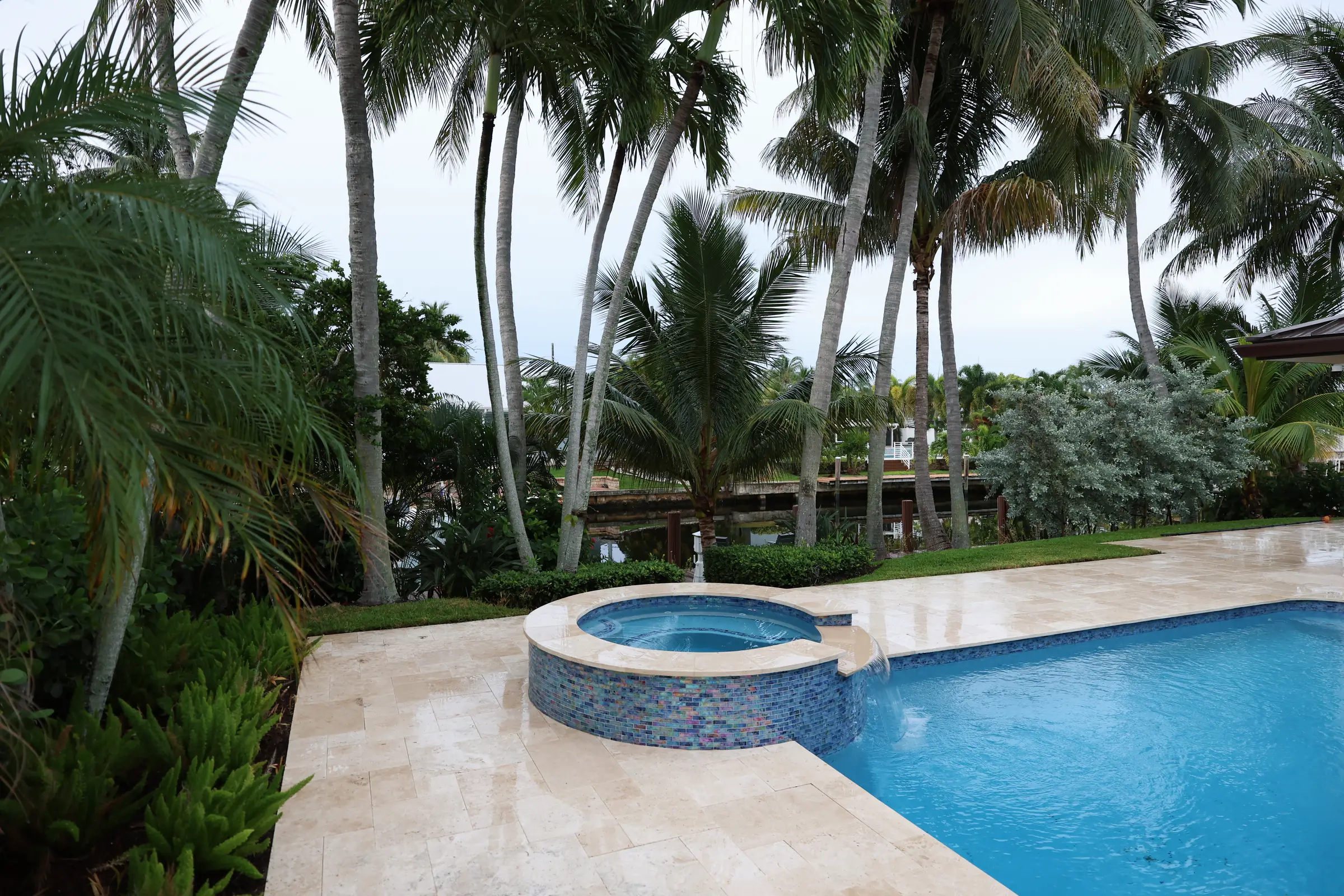 Pool and spa toward canal